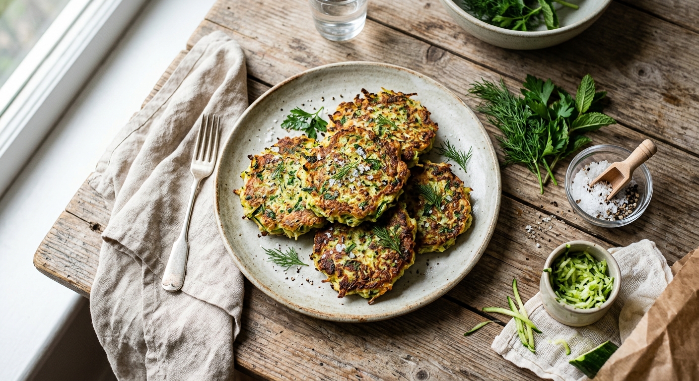Courgette & Herb Fritters